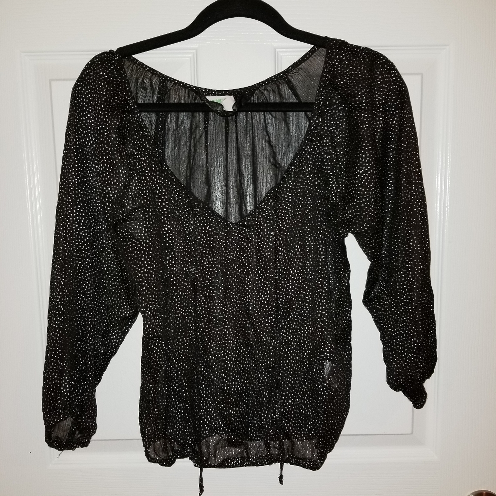 Sheer junior's blouse